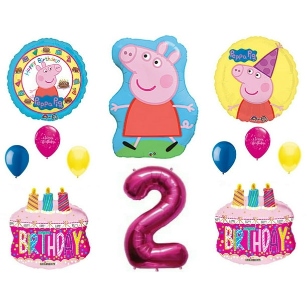 PEPPA PIG Birthday Party Supplies Decorations Balloons Tableware Plates Cups Fun
